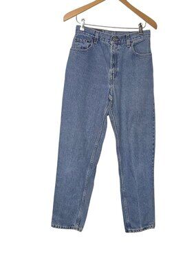 Women's Vintage Levis 550 Relaxed Fit Tapered Leg Jeans Medium Wash Denim